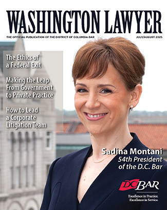 Washington Lawyer July/August 2025 Edition